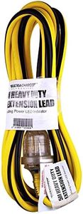 Ultracharge 10A Heavy Duty Extension Lead, 5 m Length