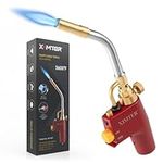 Ximter MAPP Propane Torch Head - Durable Cast Aluminum Body MAP Gas Torch, Fast Self-Ignition & Adjustable Swirl Flame, for Welding Brazing Lighting Melting HAVC DIYer