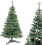 Creative Home Realistic Artificial Christmas Evergreen Tree Fir Xmas Tree | Size 180 cm | Foldable Holiday Decor | Deep Green Dense Branches Stable Stand | Indoor & Outdoor