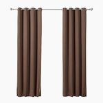 Home Fashion Thermal Insulated Blackout Curtains Chocolates