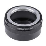 FOTGA Adapter Ring for M42 Screw Mount Lens to E-Mount Mirrorless Camera, Compatible with Sony NEX-7 A7 A7S A7R A7II A7SII A7RII A7 Mark IV A9 A6600 A6500 A6300 A6000 A5100 FS700 VG30 VG900 PXW-FS7