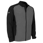 Callaway Golf Mens Full Zip Windproof Jacket - Medium Grey Heather - M