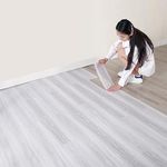 Peel and Stick Floor Tile Self Adhesive Vinyl Flooring Planks 10-Pack 15 Sq.Ft Waterproof Wood Grain Look Flooring Tiles for Bathroom, Kitchen, Living Room