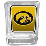 NCAA Siskiyou Sports Fan Shop Iowa Hawkeyes Square Glass Shot Glass Single Team Color