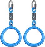 Dolibest 2 Pack of Ninja Gymnastic Rings, Monkey Ring Outdoor Backyard Ninja Accessories Set, Swing Bar Rings Obstacle Course for Training Equipment for Kids, 450KG Capacity