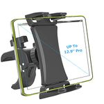 YFYFHR Spin Bike Tablet Holder Mount, 360° Adjustable Treadmill Tablet Mount - Indoor Exercise Bike Handlebar Bracket Tablet Phone Stand Holder for iPhone iPad/Pro Mini/Air 4.7-12.9" Device