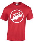 JLB Print Bass Headstock Symbol Scott Pilgrim Inspired Premium Quality Regular Fit T-Shirt Top for Men and Teens