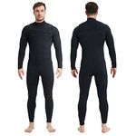 Lemorecn Men’s Surfing Wetsuit Super Stretch Neoprene 4/3mm Chest Zip Full Wetsuit for Men(CA0401-L)