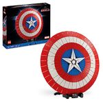 LEGO Marvel Captain America's Shield 76262 Building Kit (3,128 Pieces),Multicolor