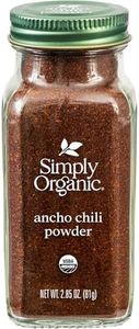 Simply Organic Ancho Chili Powder Certified Organic, 2.85 Ounce
