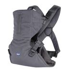 chicco EasyFit Ergonomic Multi Position Carrier Bag Wide Seat Suitable for All Body Sizes - Ideal from Birth - Moon Grey