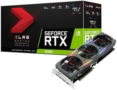 PNY GeForce RTX 3080 10GB XLR8 Gaming Uprising Epic-X RGB Triple Fan Graphics Card LHR