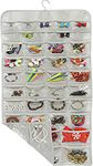 SimpleHouseware Hanging Jewelry and Craft Organizer for Storage with 80 Pocket, Grey