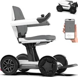 ROBOOTER® X40 Intelligent Electric Powered Wheelchair Device, Automatic Folding, Remote Controlled, Smart, Compact Heavy Duty Mobile, Powerful Dual Motor, Foldable Portable Motorized Mobility Scooter