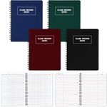 Resurhang 4 Pcs Teacher Grade Book Class Record Book for 6 Weeks, 40 Names, 8.5 x 11 Inch Combination Plan and Record Book for Teachers Elementary Middle School Classroom