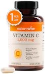 NatureWise Vitamin C 1000mg, Vitamin C Capsules - Dietary Supplement for Immune Support - Vegan, Non-GMO, Gluten Free - 60 Count[2-Month Supply]