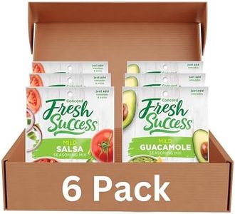 Concord Foods Mild Salsa & Guacamole Mix Variety Pack Fresh & Guacamole Easy to Make Medium Spice Ideal for Chips Tacos, Dips Authentic Mexican, 1.06 oz, 6 Pouches