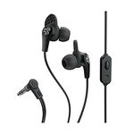 JLab JBuds Pro Signature Earbuds, Titanium 10mm Drivers, Music Controls, Universal Mic, Custom Fit with Cush Fins (Black)