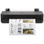 HP DesignJet T230 Large Format 24-inch Plotter Printer, Includes Care Pack (5HB07H) , Black