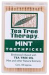Tea Tree Therapy Mint Toothpicks 100 Ct (Pack of 2)