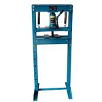 Hydraulic Press, KATSU 12 Ton Heavy Duty Hydraulic Workshop Press Bottle Jack Shop Press Adjustable Height Floor Standing Type for Workshop Garage 161309