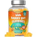 Probiotics for Children | 60 Gummies | Gut Health Supplement | Natural Pineapple Flavour | Kids Complex with Vitamin C, B3 & B5 | Vegan | by Horbaach