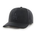 47 MLB Los Angeles Dodgers Cold Zone MVP DP Unisex Baseball Cap, Snapback, Black Logo, Colour Black