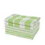 LANE LINEN Premium Cotton Kitchen Dish Towels - 6 Pack Dish Towels for Kitchen Drying, Soft Absorbent Dish Cloth, Multi Purpose Cleaning Cloths, 12"x12", Reusable Kitchen Rags - Sage Green