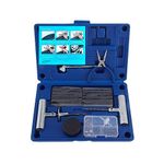 Tech Traders Heavy Duty Professional Tubeless Tyre Puncture Repair Tool Kit-67 Pc Set For Auto, Motorcycle, ATV, Jeep, Truck, Tractor