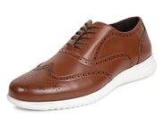 Kenneth Cole Unlisted by Men's Nio Hybrid Wing Lace Up Oxford, Cognac, 10 UK