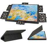 Tilting Jigsaw Puzzle Board 2-in-1 Designed Stand & Cover Lightweight Felt Jigsaw Board 1000 Pieces Portable Jigsaw Puzzle Table with 6 Drawers for Adults Gift