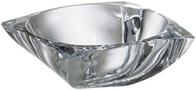 Barski - European Quality Glass - Lead Free - Crystalline - Square Bowl - Ashtray - 4.2" Diameter - Made in Europe