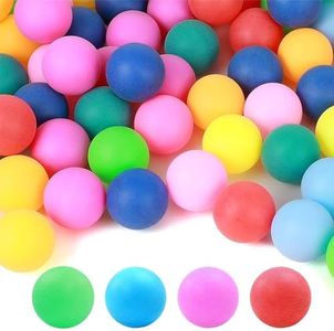 50 Piezas Pelotas Ping Pong, Color Pelotas de Ping Pong, Plastico Pelota Ping Pong, Reutilizable Ping Pong Balls Adecuado para Adultos y Niños Juegos Entrenamiento Piscinas Decoración Habitaciones
