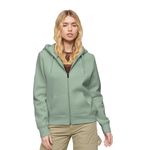 BALANCA Premium Women's Cotton Fleece Full Zipper Hoodie Sweatshirt with Kangaroo Pocket Pista M