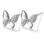 dc jewels Silver Plated Alloy Cubic Zirconia Earrings For Women, Silver