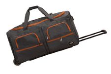 ROCKLAND Luggage 30 Inch Rolling Duffle, Charcoal, One Size