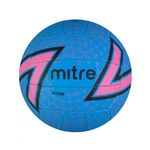 Mitre Attack Netball | Popular Style | Interactive Design | Soft-Touch, Process Blue/Pink/Black, 5