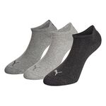 PUMA Unisex Puma Sneaker Socks 3 Pair Pack Grey 9 11 UK, Grey, UK