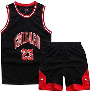 MEEHYRE Basketball Children's Jersey 2 Pieces, Boys Basketball Jersey Children, Basketball Training Jersey and Pants, Basketball Children's Clothing Boys, Basketball Jersey, Basketball Vest Children,