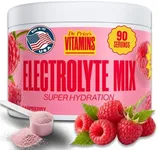 Dr. Price’s Electrolyte Mix | Sugar-Free Hydration Powder with 72+ Trace Minerals | No Sugar, Fast-Dissolving Electrolytes Powder Packets | Raspberry, 90 Servings