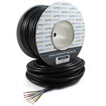 AUTOWIRING Automotive 7 Core Cable 12v 24v Trailer Caravan Wire (16.5 AMP Rated 1mm²) 5/10/30/50/100 Metre (10 Metre Coil)