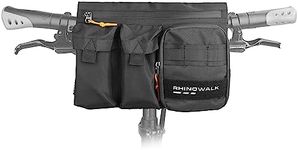 Rhinowalk Bike Handlebar Bag Bicycle Front Bag Frame Storage Bag Eco Friendly Multi-compartment design RPET material Professional Cycling Accessories-Black