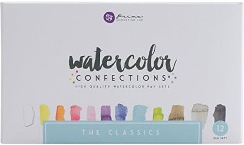 Prima Marketing Art Philosophy Watercolor Confections Watercolor Pans 12 Color Pack -The Classics 655350584252 Watercolor Confections: The Classics
