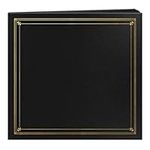 Pioneer Photo Albums 204-Pocket Post Bound Leatherette Cover Photo Album for 4 by 6-Inch Prints, Black