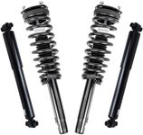 Detroit Axle - Struts Shocks for 2.5L 2010 2011 2012 Ford Fusion 10 11 Mercury Milan Complete 2 Front Struts with Coil Spring 2 Rear Shock Absorbers Replacement Ready Struts Assembly