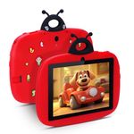 C idea Tablet for Kids, 7 Inch Tablets for Kids 3-7, 4GB RAM 32GB ROM Toddler Tablet, Learning Tablet for Boys Girls,Support Iwawa with Parental Control, WIFI, Bluetooth, HD Screen Display, Red