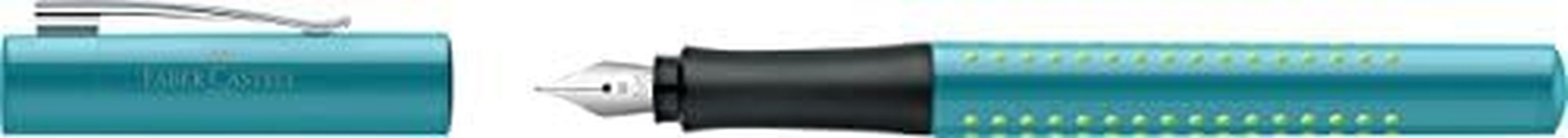 Faber-Castell Ergonomic Grip 2010 Trend Fountain Pen, Turquoise – Medium, (40-140916)