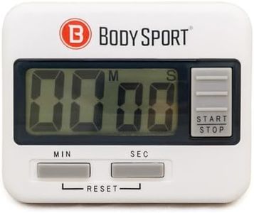 Body Sport Digital Timer – Sports Stopwatch and Countdown Timer for Fitness & Exercise Routines – Multifunctional Timer for Gym, Kitchen, Classroom, and Office Settings – Easy to Use – Battery