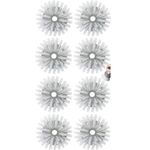 Palm Brush Refills for OXO Steel Soap Dispensing Dish Brush - 8 Pack Cleaning Replacement Brush Head for OXO Palm Brush(Grey)