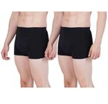 Adult male Incontinence Underwear - Trunk style - Bladder Control Briefs Washable and Reusable Urinary brief for Men Cotton with Front Absorption Area - PACK OF 2 (M)